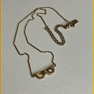 Kate Spade Gold Glasses Mini Pendant